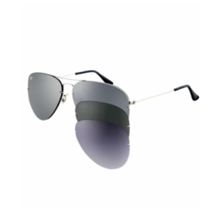 Lunette Ray-Ban Flip Out RB3460 004 6G cadre argent
