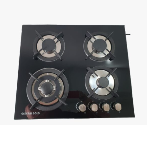 Plaque de Cuisson GENERAL GOLD 4 Feux 60 cm Noir