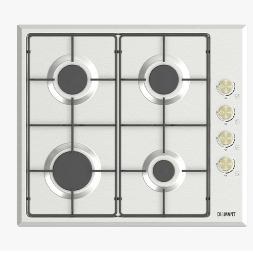 PLAQUE DE CUISSON 4 FEUX NOIR 60 CM   AVEC FFD DIAMANT