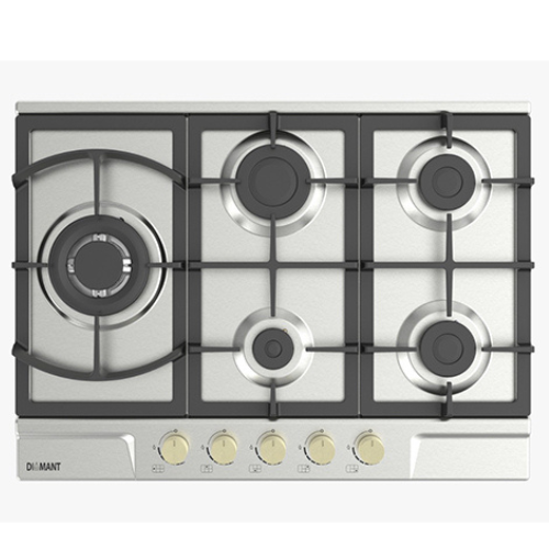 PLAQUE D CUISSON 5 FEUX  INOX 70 CM  DIAMANT