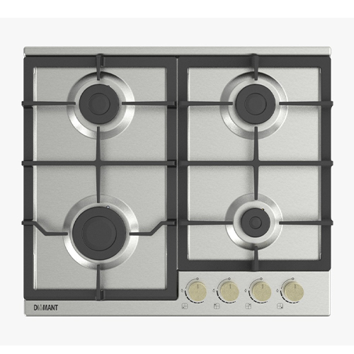 PLAQUE De CUISSON 4 FEUX INOX 60 CM fonte DIAMANT