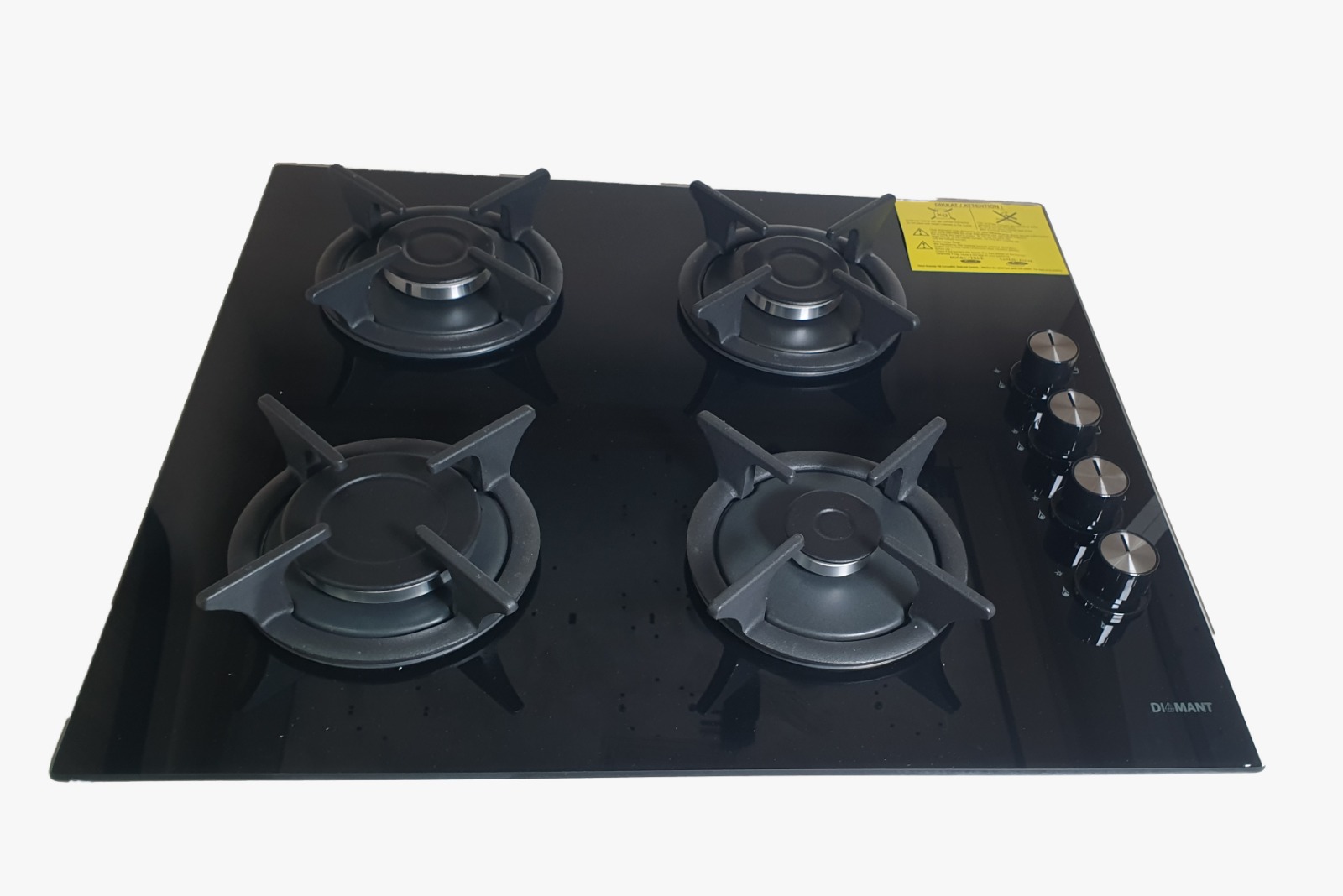 plaque 4 feux diamant noir fonte