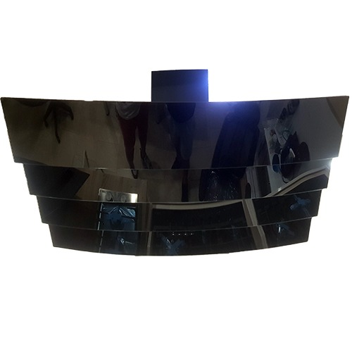 hotte design 90cm diamant noir